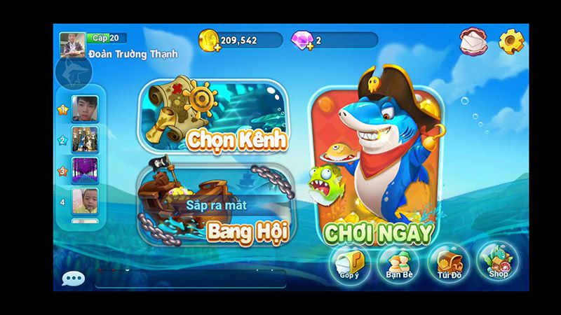 Nhiều màn chơi hấp dẫn trong game bắn cá béo