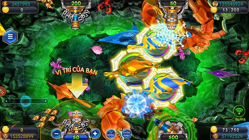 Đồ hoạ sắc nét của game bắn cá hoàng kim