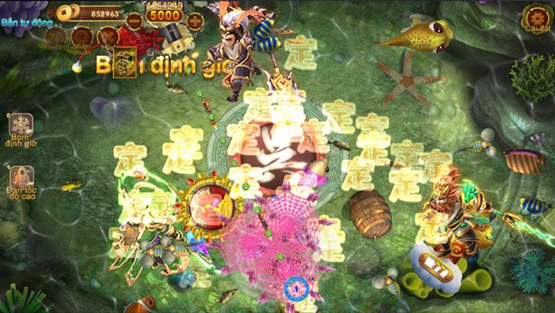 Đồ hoạ game siêu sắc nét trong game tam quốc bắn cá online