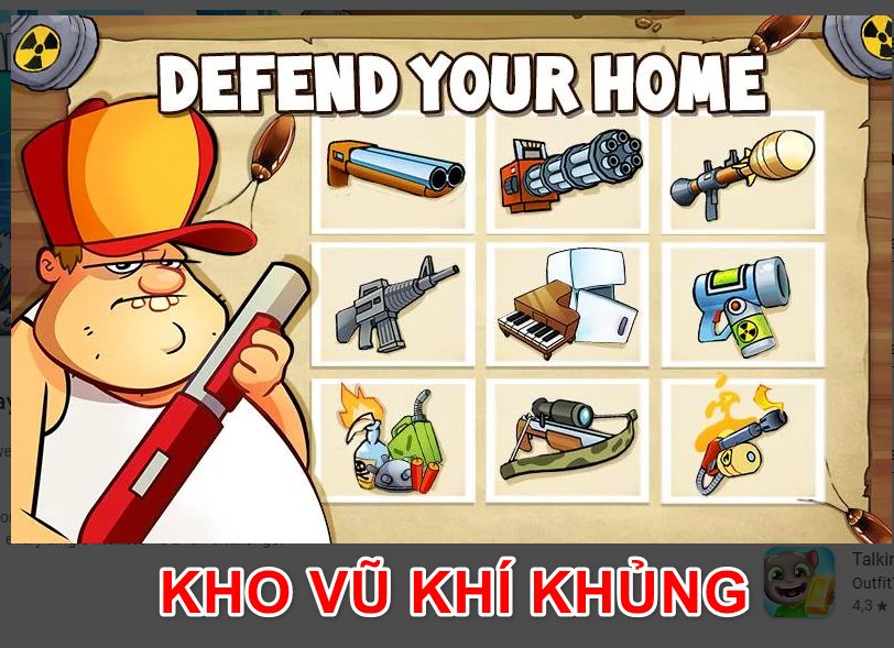 Kho vũ khí khủng trong game bắn cá sấu tăng thêm độ hấp dẫn cho game