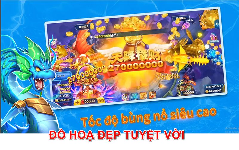 Đồ hoạ game bắn cá Trung Quốc quá tuyệt vời