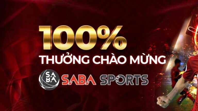 Khuyến mại Saba Sports, khuyến mại 100%